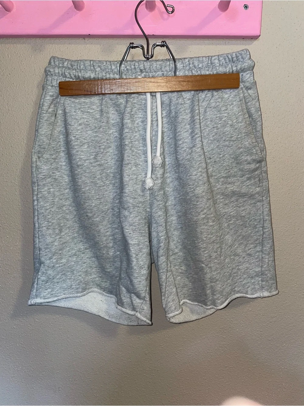 Target Men’s Heather Gray Fleece Drawstring Athletic Shorts